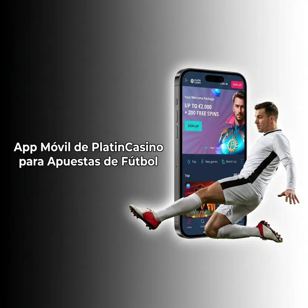 App móvil PWA de PlatinCasino para apuestas de fútbol en iOS y Android sin descarga