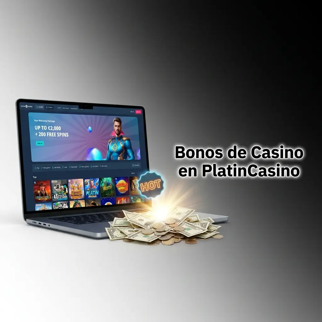 Bonos de casino en PlatinCasino: bienvenida, giros gratis, PlatinPoints y torneos para jugadores en España