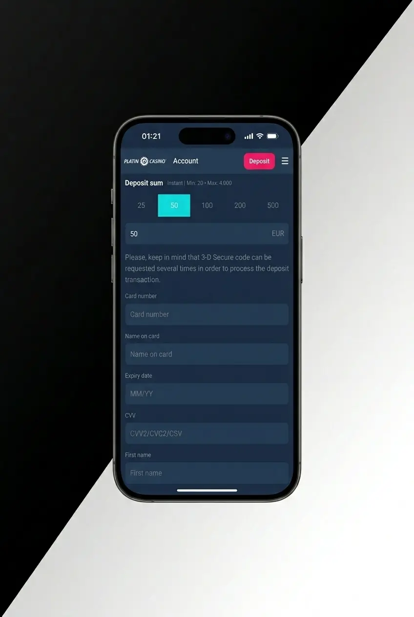 Pasos para hacer un depósito en PlatinCasino desde España con métodos como Bizum, PayPal o tarjeta